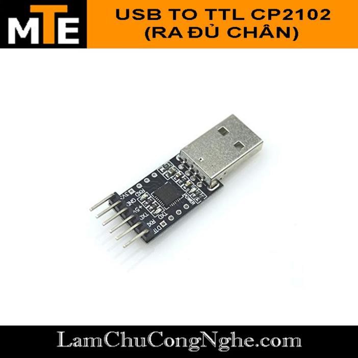 Mới! Module chuyển đổi USB to TTL CP2102 - có chân DTR