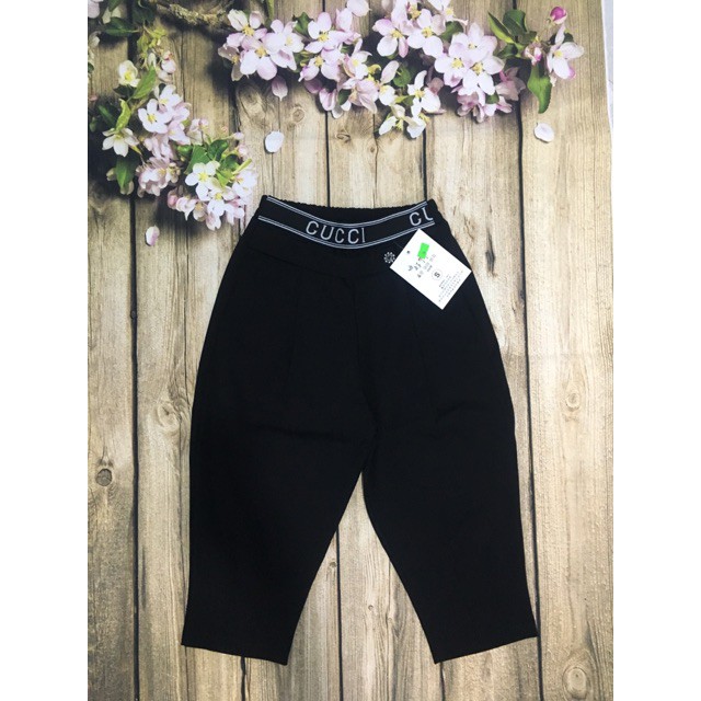 Quần legging lưng cao ngố nữ , Quần baggy lửng nữ chất Umi siêu co giãn | BigBuy360 - bigbuy360.vn