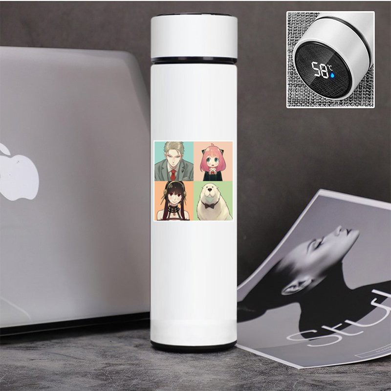 Bình giữ nhiệt đựng nước in hình SPY X FAMILY GIA ĐÌNH ĐIỆP VIÊN anime chibi tiện lợi xinh xắn