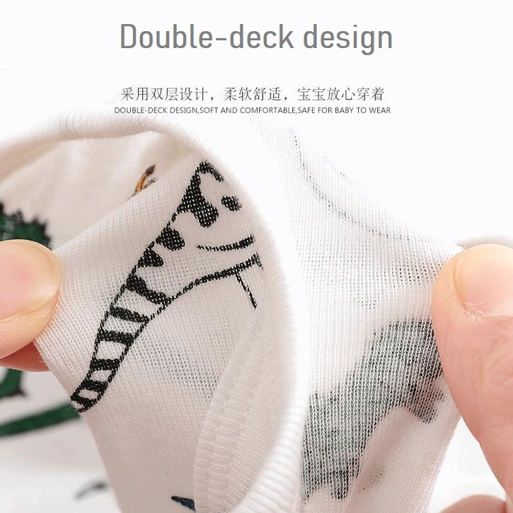 Quần Lót Cotton 100% In Hình Khủng Long Cho Bé Từ 2-10 Tuổi
