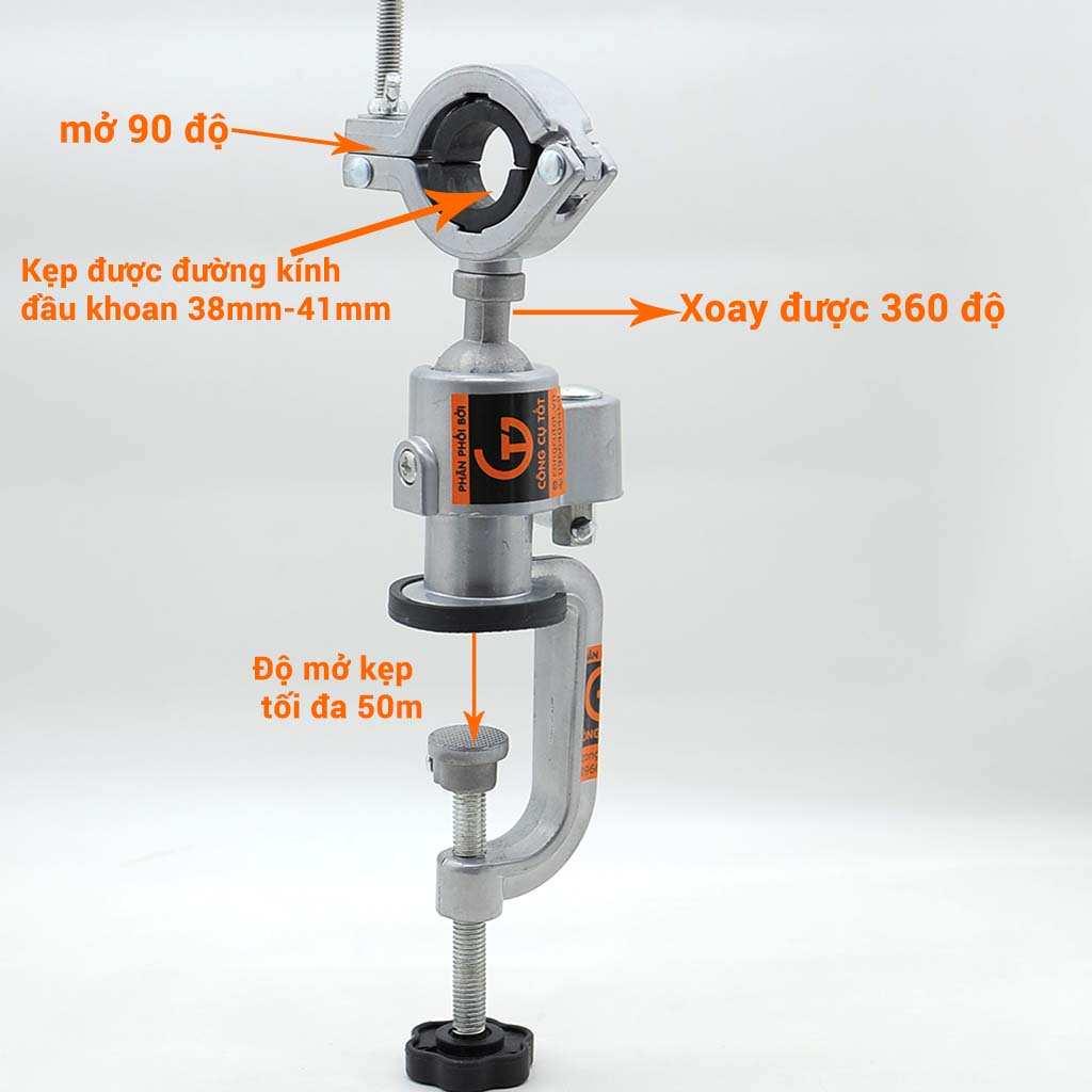 Eto kẹp bàn, kẹp gỗ, kẹp vật liệu xoay 360 độ