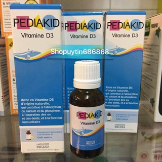 PediaKid D3 - Bổ sung vitamin D3 tổng hợp canxi cho bé - hàng Pháp