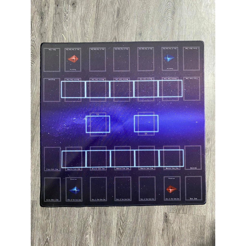 Bàn Đấu Bài Playmat tiêu chuẩn có ô sẵn để chơi Yugioh cho 2 người