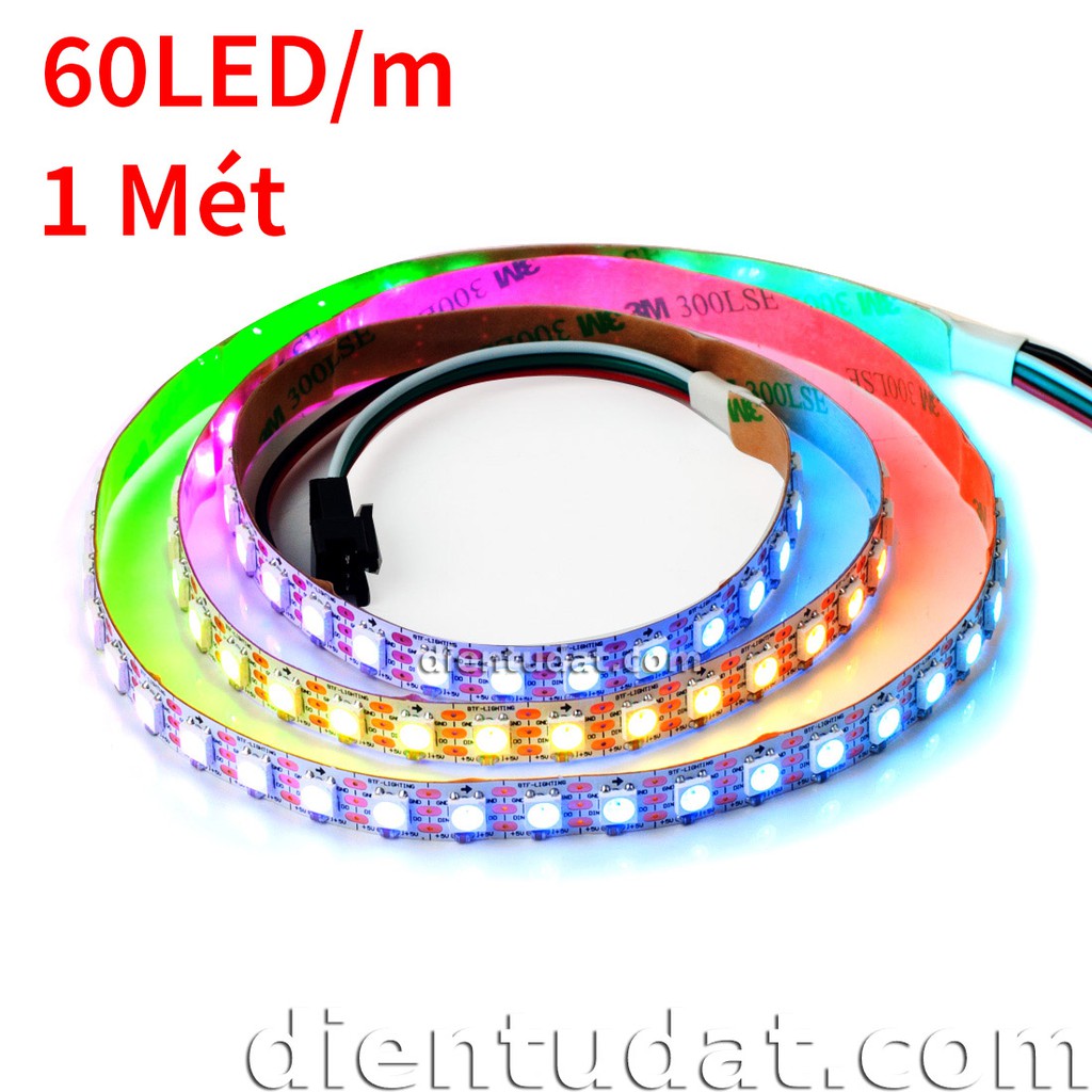 Dây LED RGB 5050 SMD WS2812B - 60 Led/M