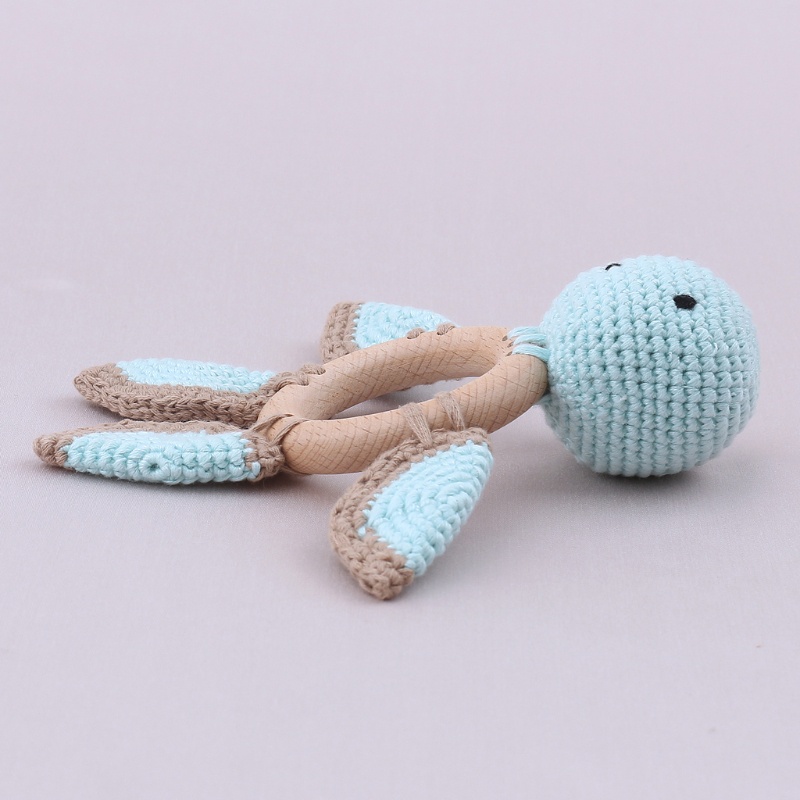 Lục Lạc Đồ Chơi Di Động Bằng Gỗ Không BPA Cho Bé Sơ Sinh Mọc Răng