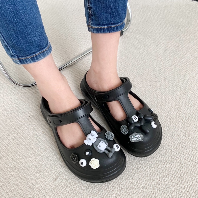 Sorami.Shoes | Dép cross đính sticker trendy siêu êm và nhẹ