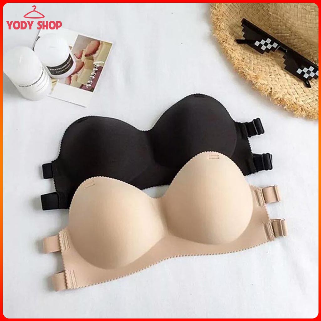 Set 2 áo ngực không dây chống tụt, áo lót đúc su nâng ngực không gọng