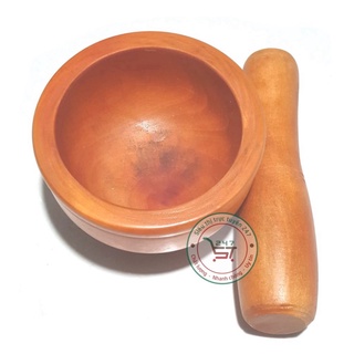 Bộ chày cối số 14 gỗ tự nhiên dùng chế biến gia vị trong gia đình