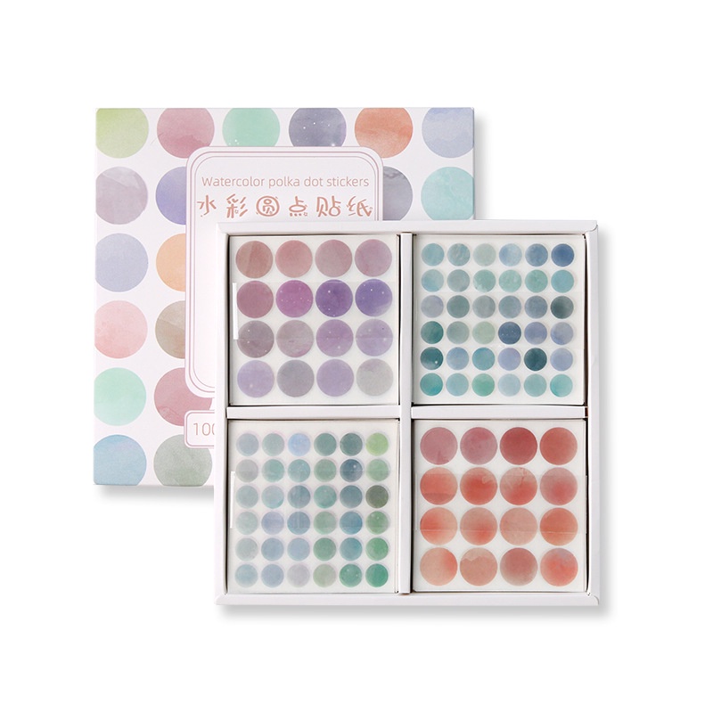 Miếng Dán Trang Trí Họa Tiết Chấm Bi Xinh Xắn