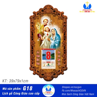 Đốc lịch gỗ công giáo -
quà tặng noel - giáng sinh - năm mới - tân gia - đám cưới - mẫu g18