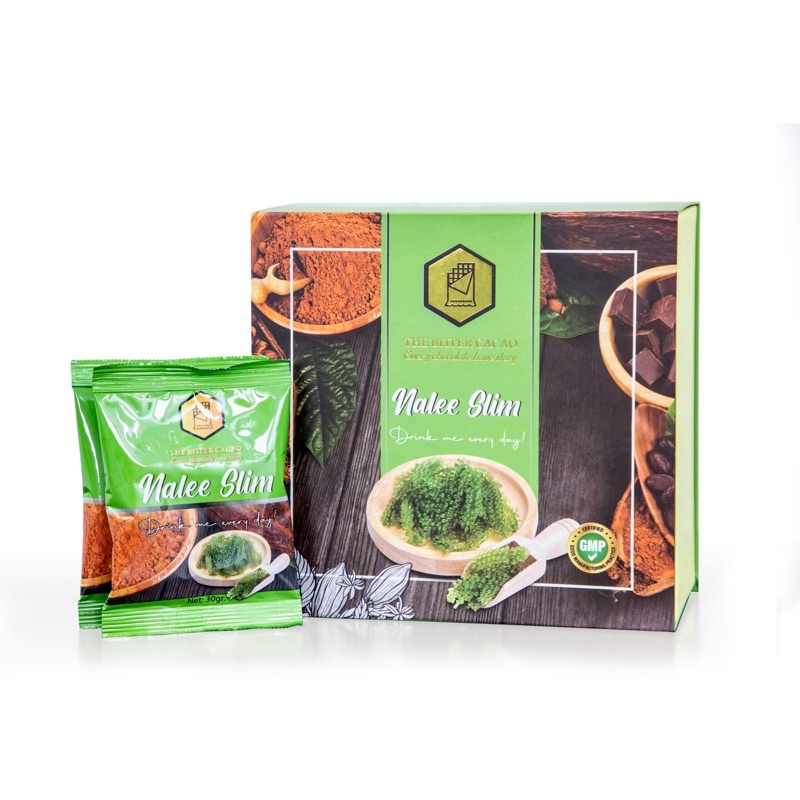 Thực phẩm cacao giảm cân The Bitter Cacao Nalee Slim hộp 20 gói x30g hỗ trợ giảm cân nhanh chóng