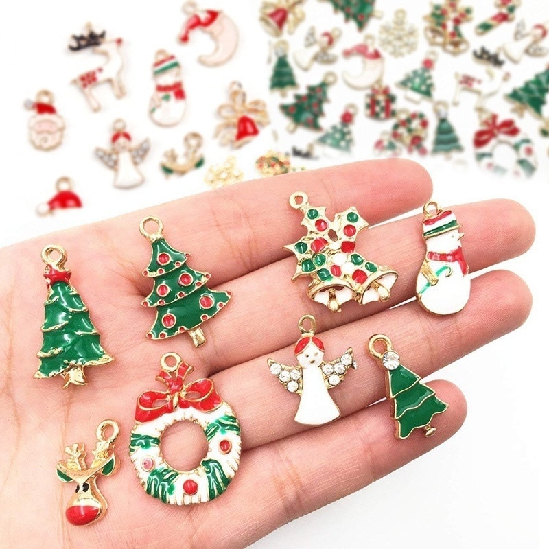 Mặt trang trí tráng men nhiều kiểu tiện lợi cho cây thông noel