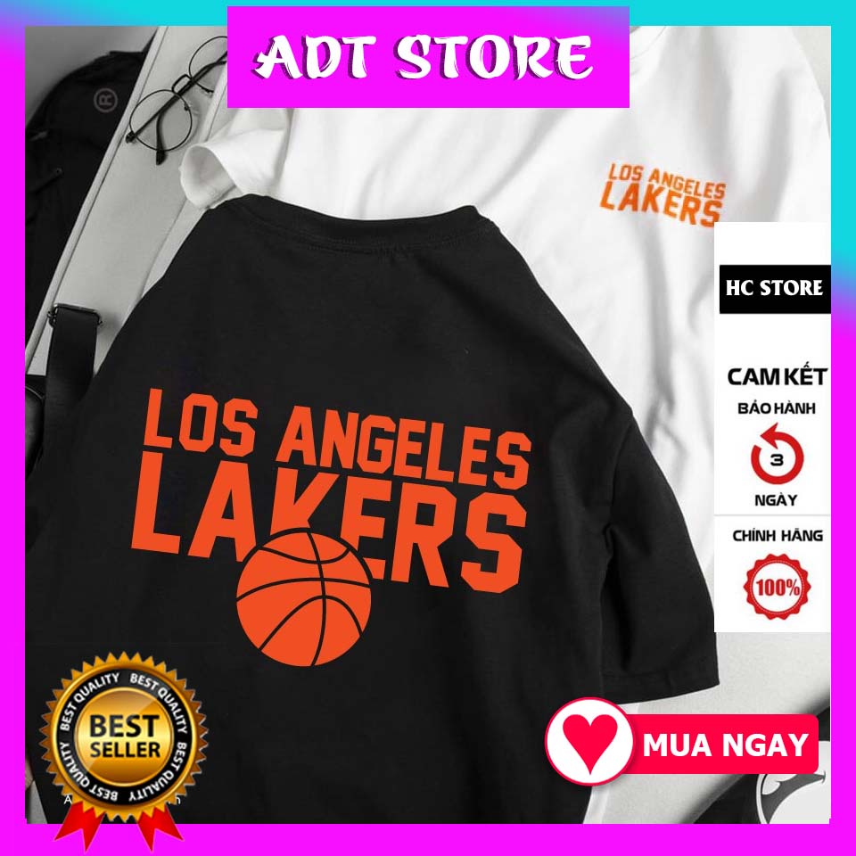 Áo Bóng Rổ LAKERS - LOS ANGELES unisex nam nữ đủ size 2 màu đen trắng độc đẹp giá rẻ
