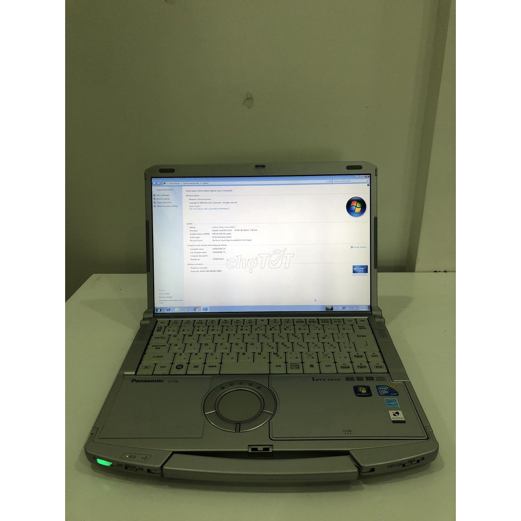 Laptop cũ(siêu hiếm) panasonic cf-n10,Intel Core i5-2520M,4GB Ram,320GB HDD