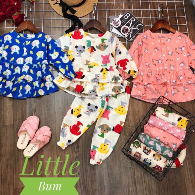 Set 5 bộ pijama cho bé