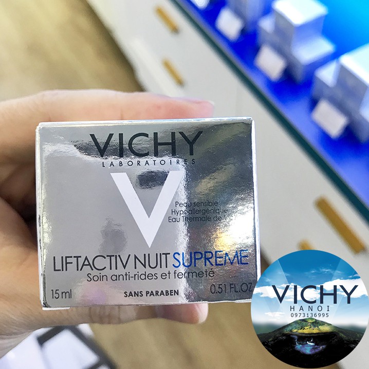 Kem Dưỡng Chống Nhăn & Làm Săn Chắc Da (Ban Ngày - Đêm) Vichy Liftactiv Supreme Night Anti-Wrinkle Cream 50ml