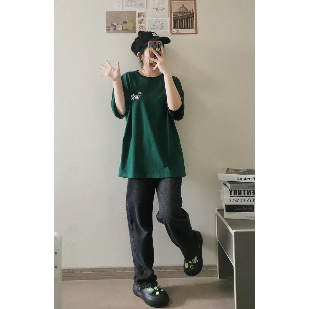 Áo thun tay lỡ Nam Nữ Unisex from rộng tay lỡ vải mát in chữ thời trang Hàn Quốc ATTL_007