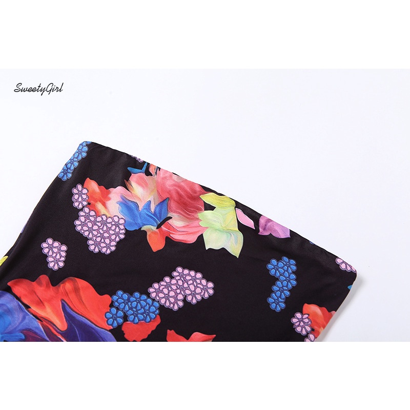 Đầm Midi Trễ Vai Phối Tua Rua Nhiều Màu Sắc Phong Cách Đường Phố Cho Nữ