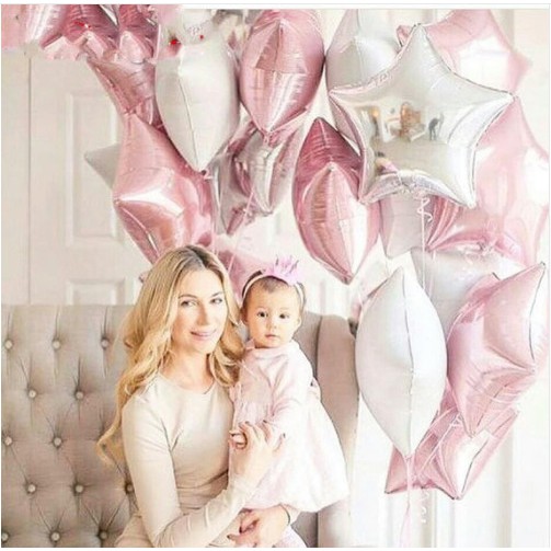 Ngôi Sao To Màu Hồng/ Bạc/ Trắng (45cm)