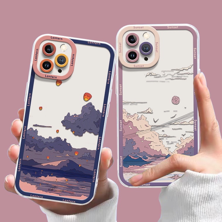 Ốp Điện Thoại TPU Silicon Trong Suốt Chống Sốc Cho IPhone 14 13 12 11 Pro Max 11 6S 7 8 Plus X XS XR