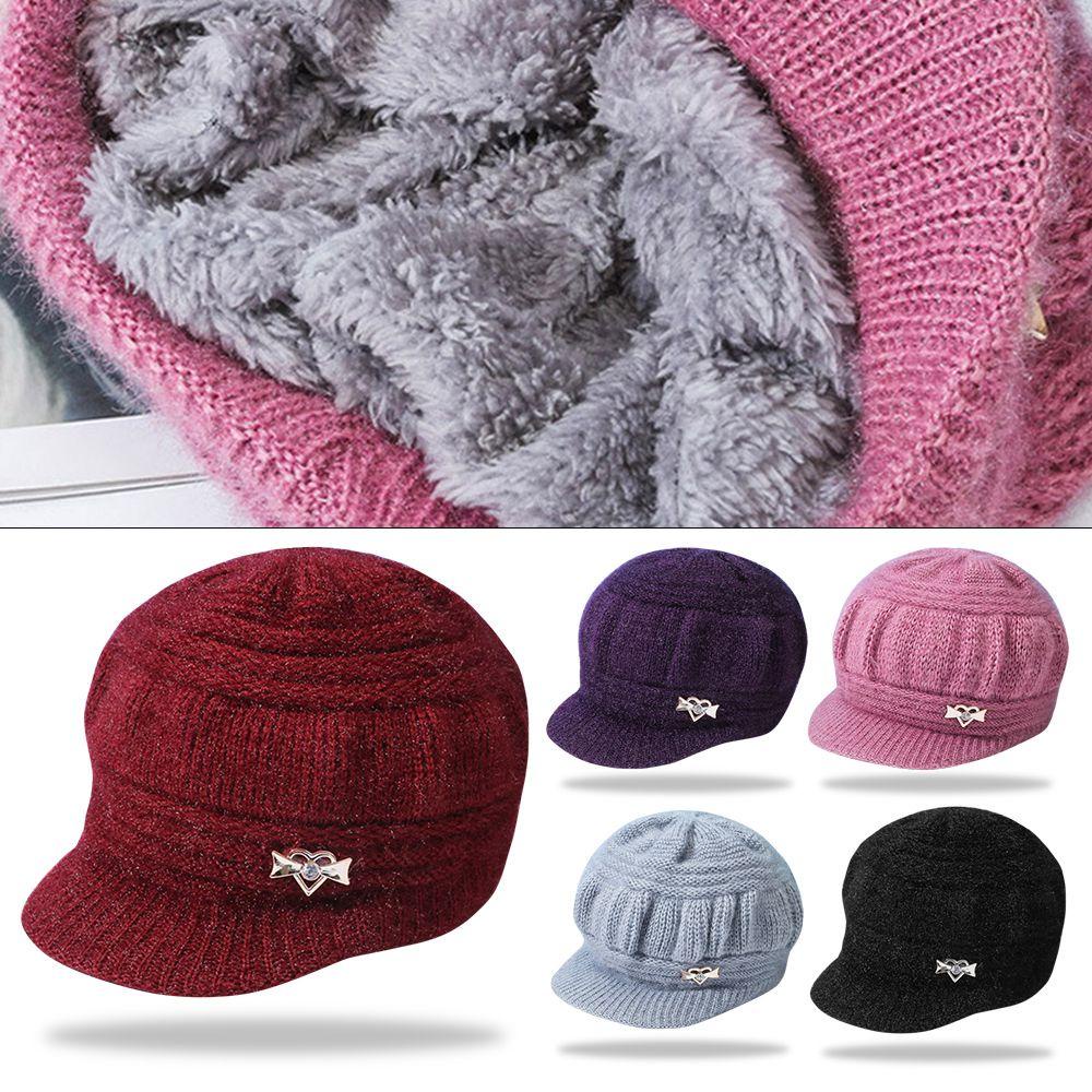 Mũ Beanie Dệt Kim 5 Màu Trơn Dễ Thương Cho Nam / Nữ 1 #