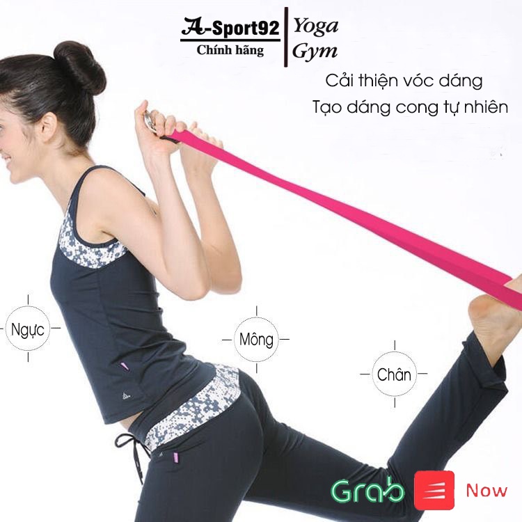 Dây tập Yoga Cotton loại tốt giá rẻ 1m8 x3,8cm (Yoga Strap)