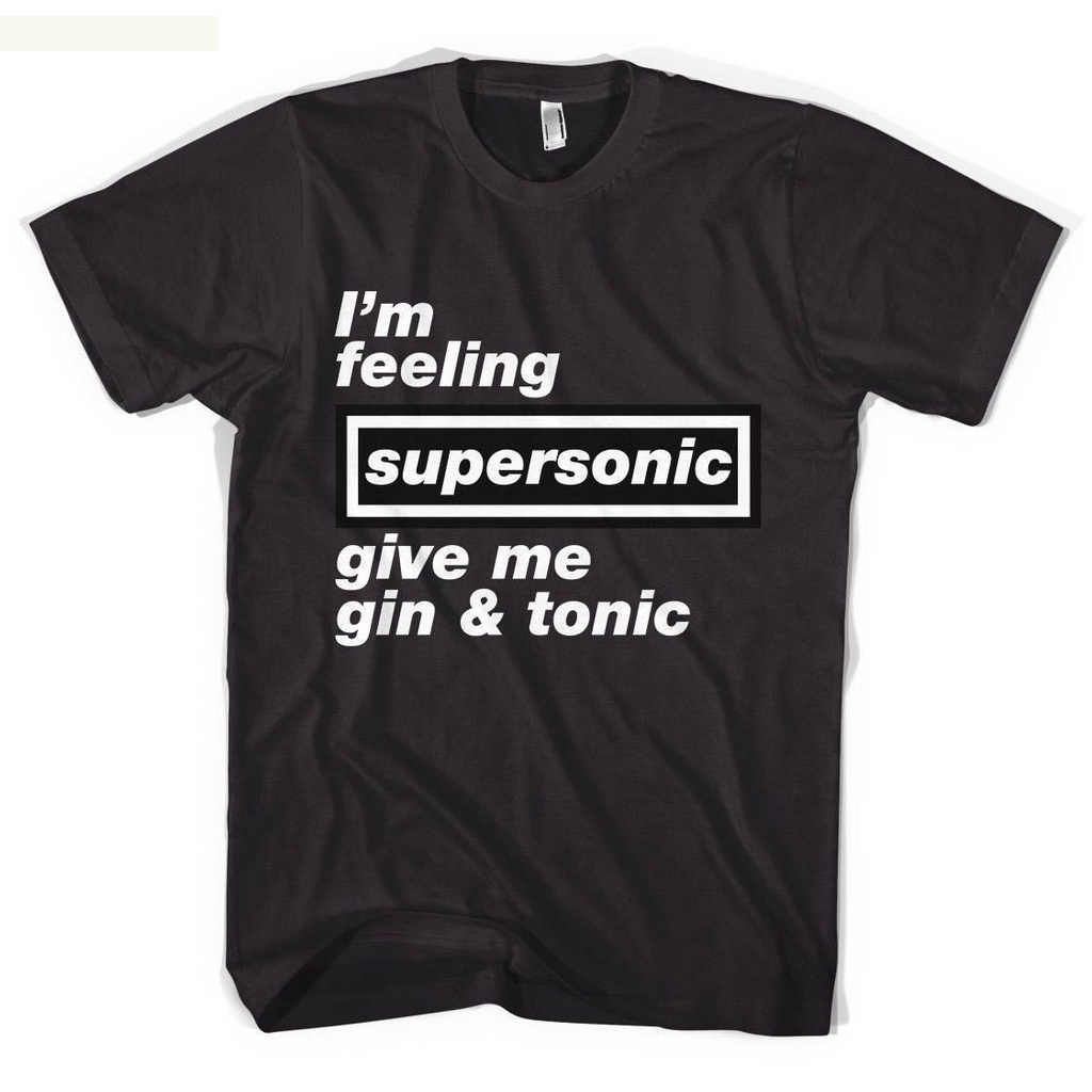 Siêu Âm Oasis Áo nam Chất Lượng Cao Áo Top Tee Cotton Rời Tay Ngắn Nam Áo Sơ Mi Pop Cotton Người Plu