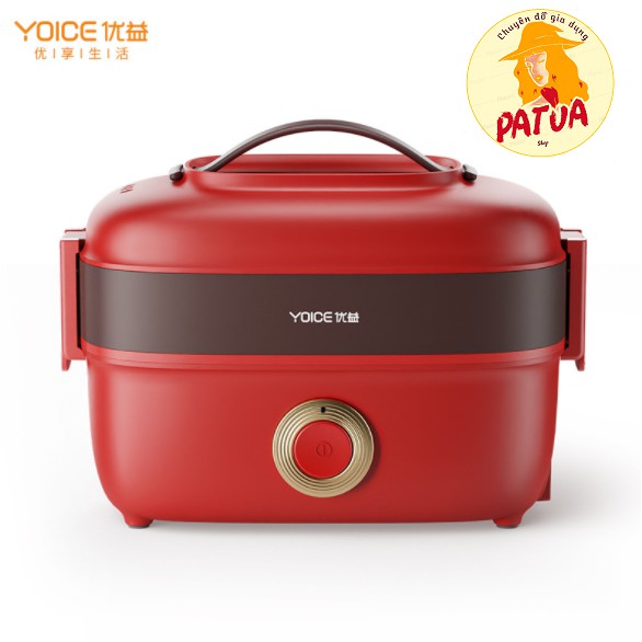 [Giá sập sàn] Hộp cơm cắm điện YOICE Y-FH13A 2 tầng 4 ngăn, nấu chín, hâm nóng, giữ nhiệt cho thức ăn | BigBuy360 - bigbuy360.vn