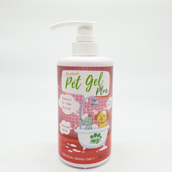 Sữa Tắm Diệt Ve Rận Bọ Chét Chó Mèo Modern Pet Gel PLUS 500ML