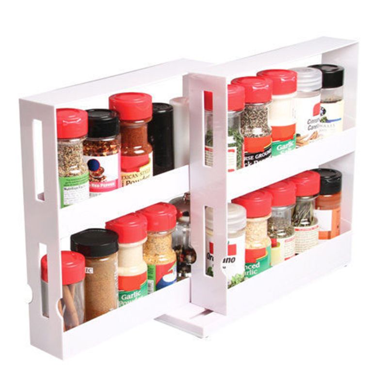 Kệ Đựng Lọ Gia Vị Nhà Bếp Dạng Trượt Đa Năng
