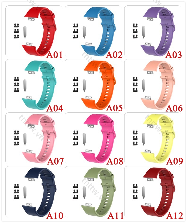 Dây Đeo Silicon Thay Thế Cho Đồng Hồ Thông Minh huawei watch Fit