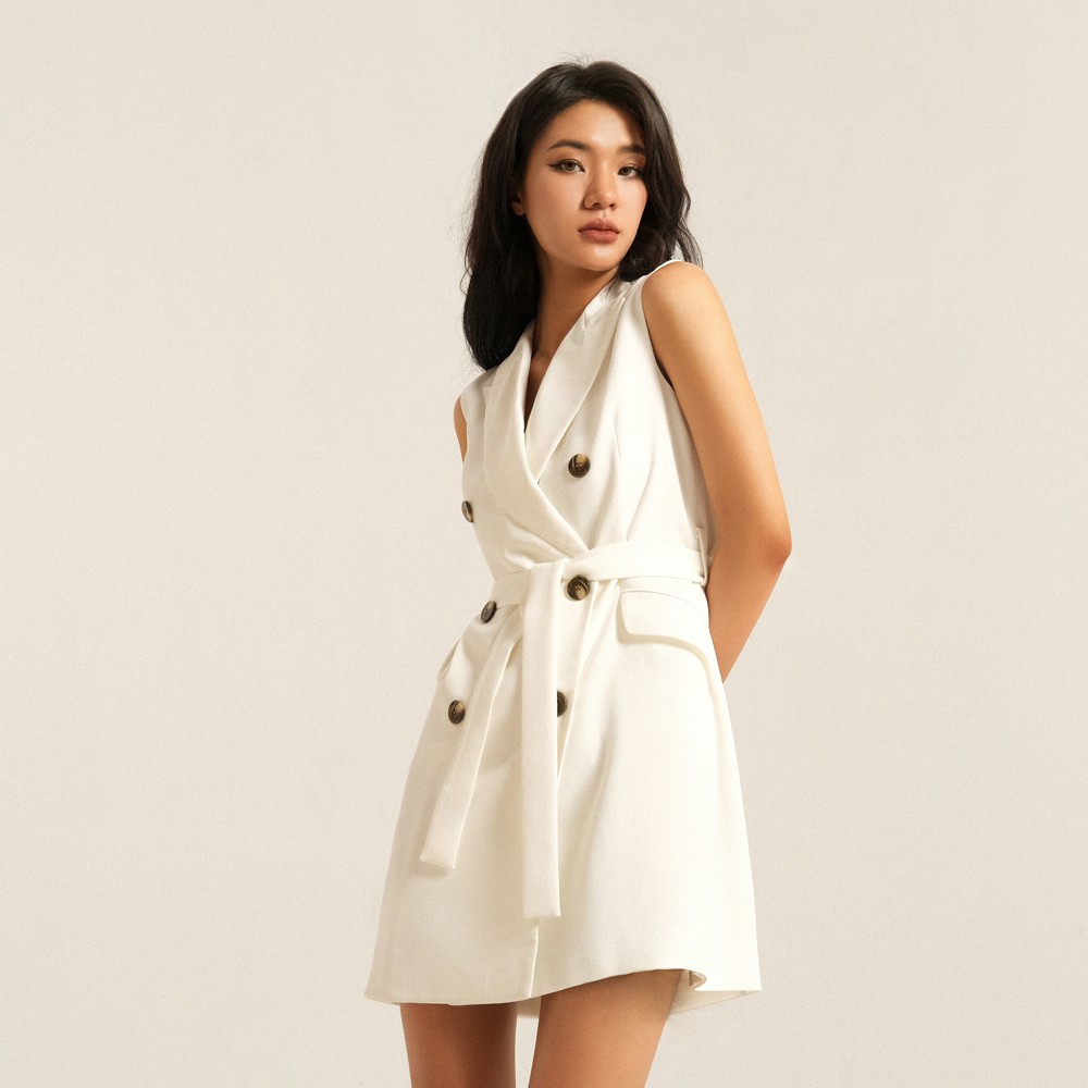 Váy liền Blazer Linen 2ND DATE BL016CW