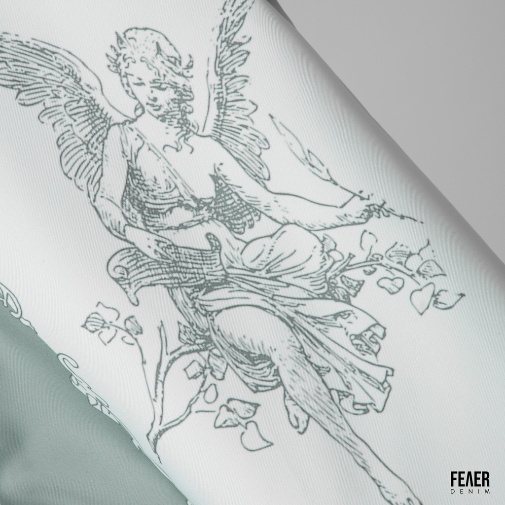 Áo sơ mi họa tiết thanh lịch Barpque Angel mặc hằng ngày, đi chơi hoặc du lịch, chất Lụa chéo - FEAER | BigBuy360 - bigbuy360.vn