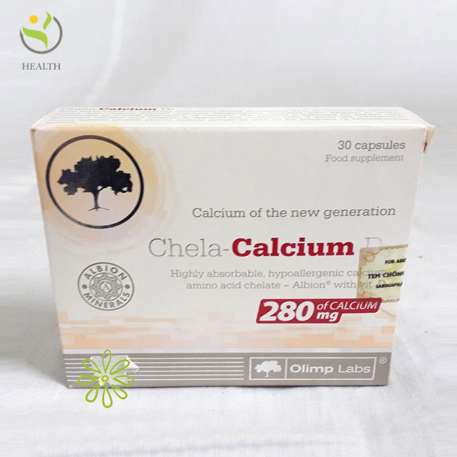 Viên Uống Chela-Calcium D3 hỗ trợ phát triển chiều cao hộp 30 viên - Healthy Pharmacy