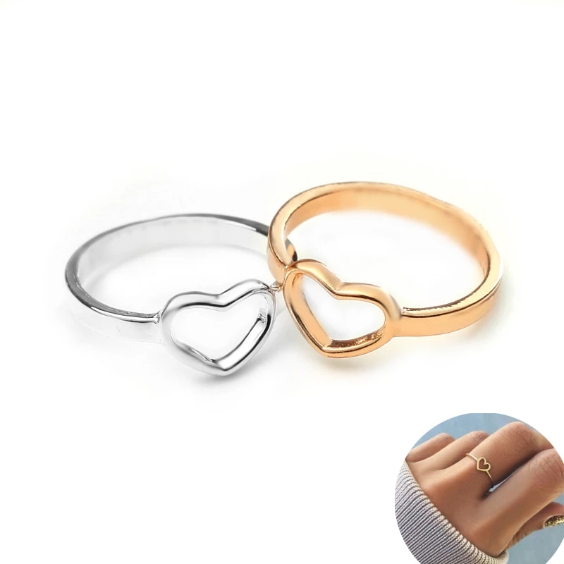 Nhẫn Đeo Tay Tạo Hình Trái Tim Thời Trang Cho Nữ