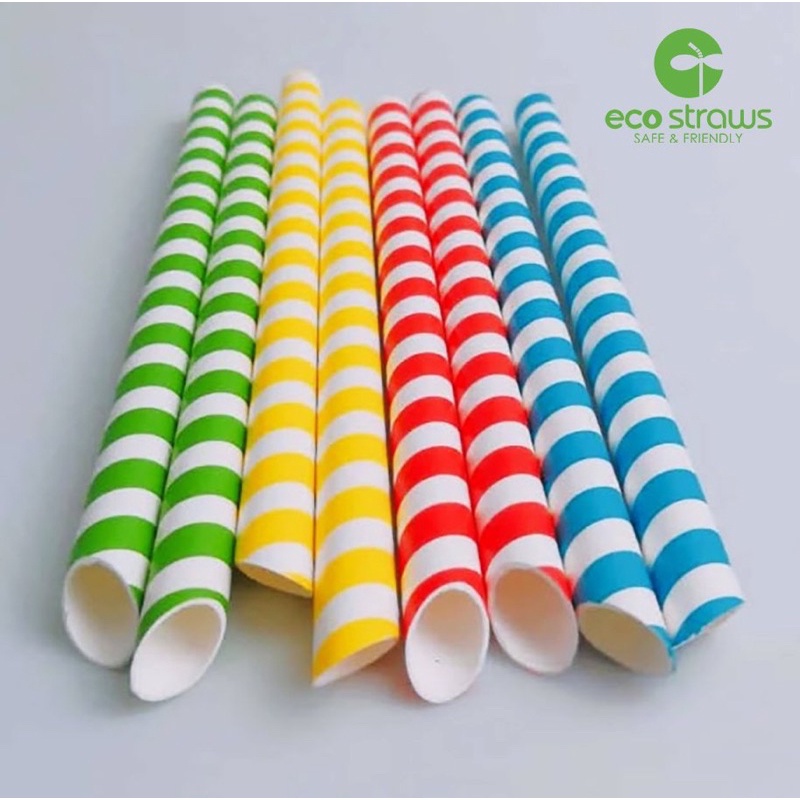 100 ỐNG HÚT GIẤY PHI 6 Eco straw- ống hút thân thiện và bảo vệ môi trường