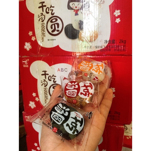 HỘP 2kg bánh mochi tròn mix vị- loại ngon date mới