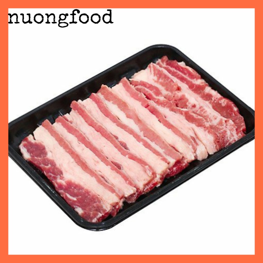 Thịt Ba Chỉ Heo TRÃI Sạch CẮT LÁT - NUONGFOOD