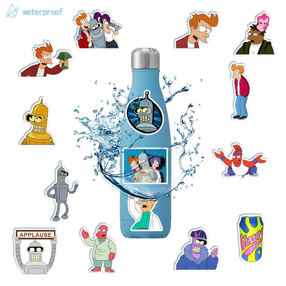 ❉ Futurama Giấy và decal dán tường ❉ 50Pcs/Set Cartoon Mixed Luggage Laptop Skateboard Doodle Stickers