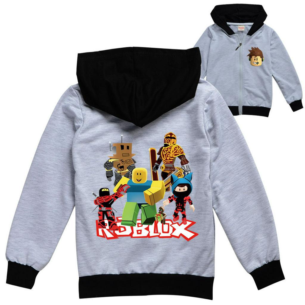 Áo khoác ROBLOX khóa kéo thời trang dành cho bé từ 2-15 tuổi