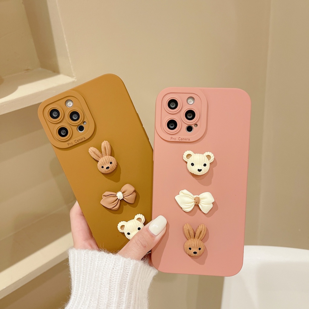 Ốp lưng iphone cạnh vuông bảo vệ camera Brown candy 7plus x xsmax 11 11promax 12 12pro 12promax 13 13pro 13promax DT13