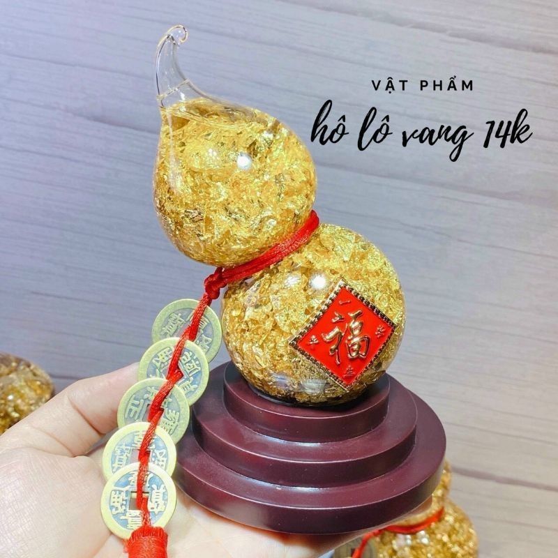 Hồ lô cầu sức khoẻ, hút tài lộc có đế xoay ( kèm hộp đỏ y hình )