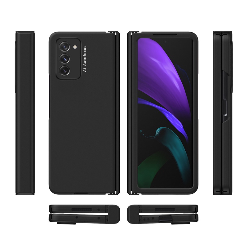 Ốp điện thoại trong suốt chống sốc bảo vệ 360 độ thích hợp cho Samsung Galaxy Z Fold 2 Z Fold 3 5G