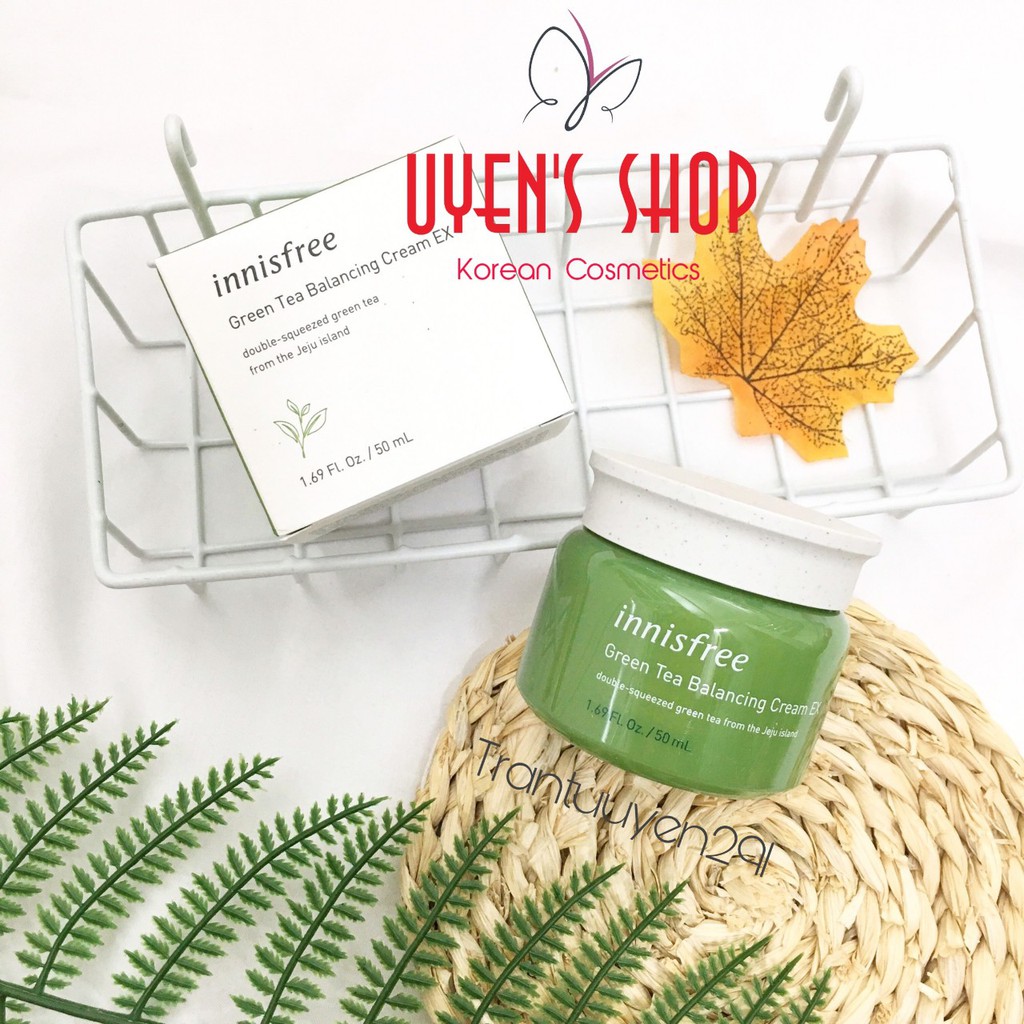 (SALE LỖ) Kem dưỡng trà xanh Innisfree Green Tea Balancing Cream ex / Triple Amino Hyaluronic Acid PHA Cream 50ml