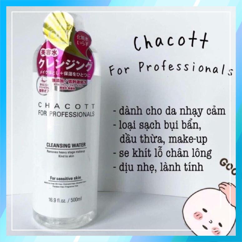 Tẩy trang chacott for professionals cleansing water 500ml | BigBuy360 - bigbuy360.vn