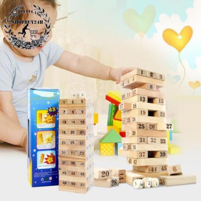 [HCM] – Bộ trò chơi rút gỗ WOOD TOYS loại lớn – Q2