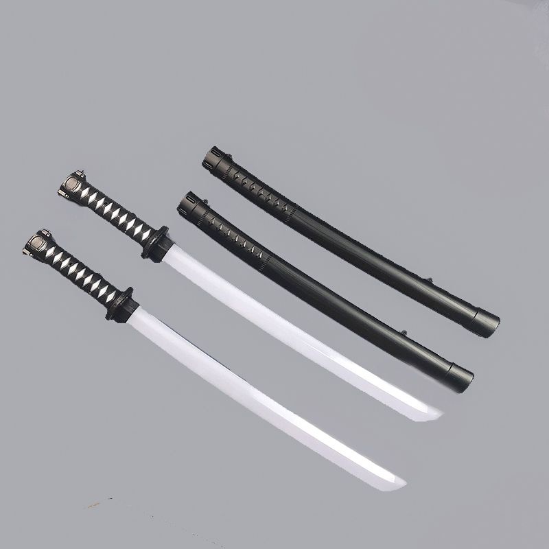 Gậy phát sáng đồ chơi,thanh kiếm katana có nhạc đèn dài 70cm có vỏ bao,kiểu dáng samurai nhật bản,Kingtoys_STORE2017