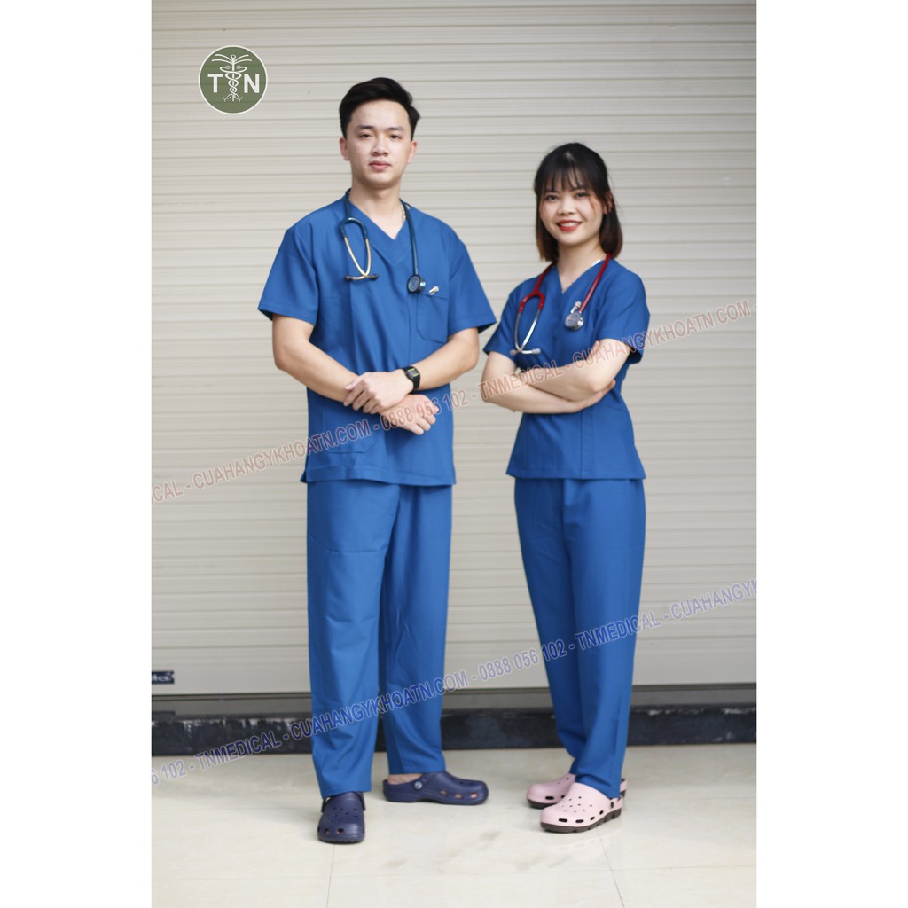 Bộ Scrubs Bác Sĩ Vải Trung Cấp - Thương hiệu TN Medical