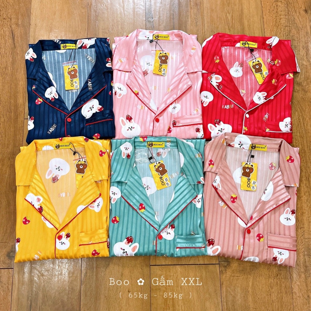 [SIÊU RẺ] Đồ bộ Pijama BIGSIZE lụa gấm