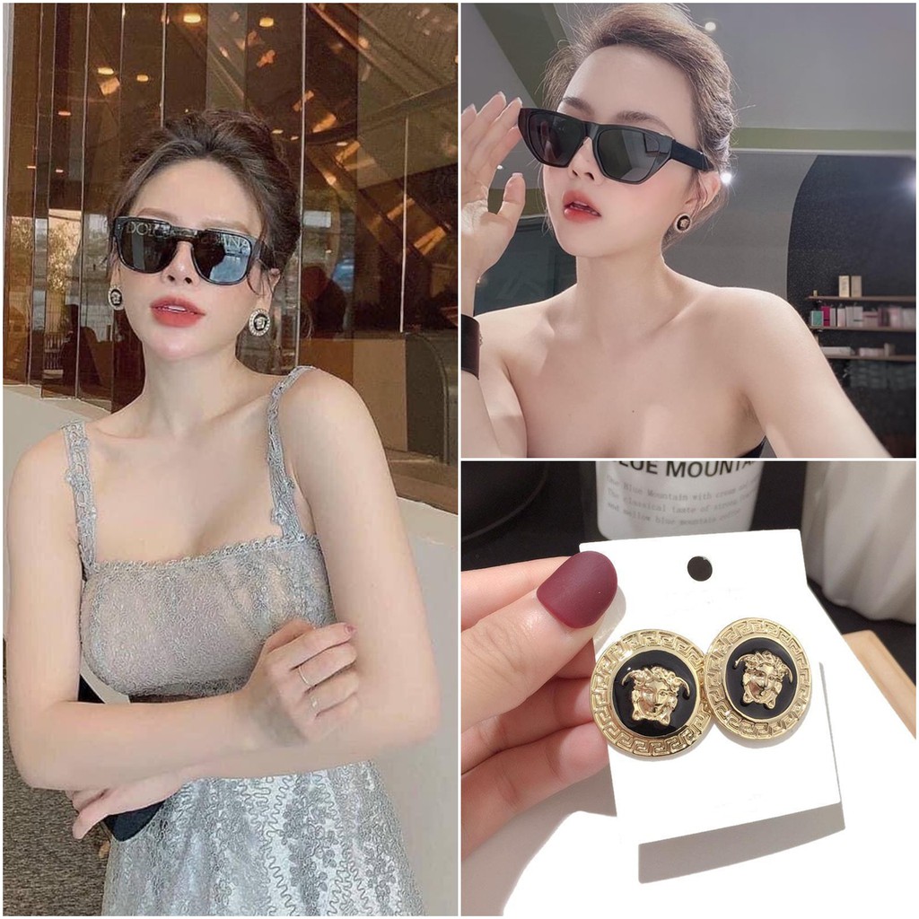 Khuyên tai hiệu hình đầu sang chảnh SC226
